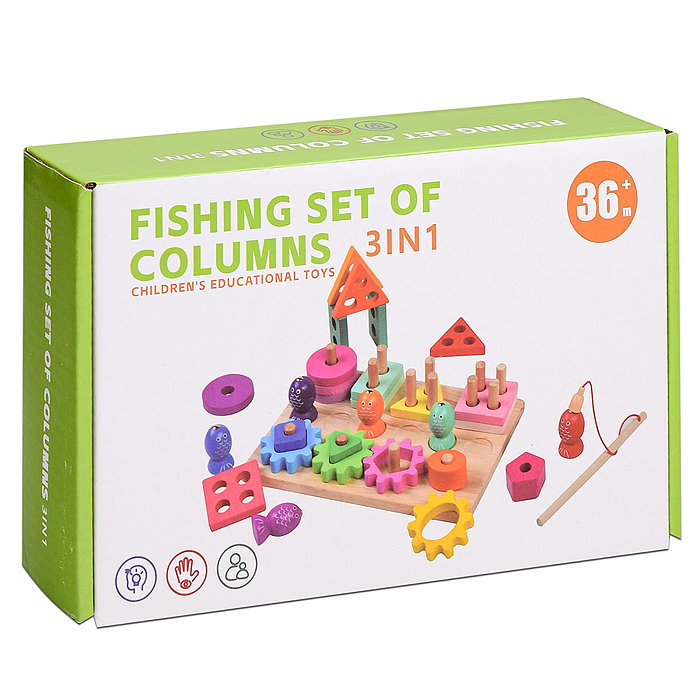 Игра развивающая D2051 3 в 1 "Рыбалка"