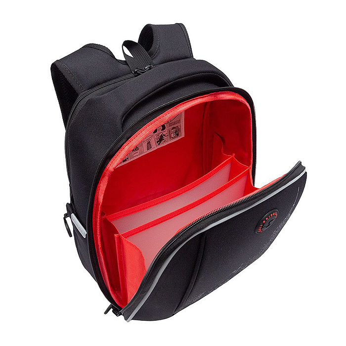 Рюкзак школьный (чёрный - серый)