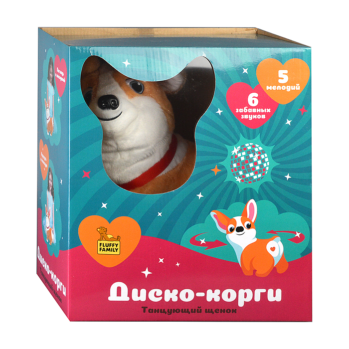 Щенок интерактивный "Диско Корги"