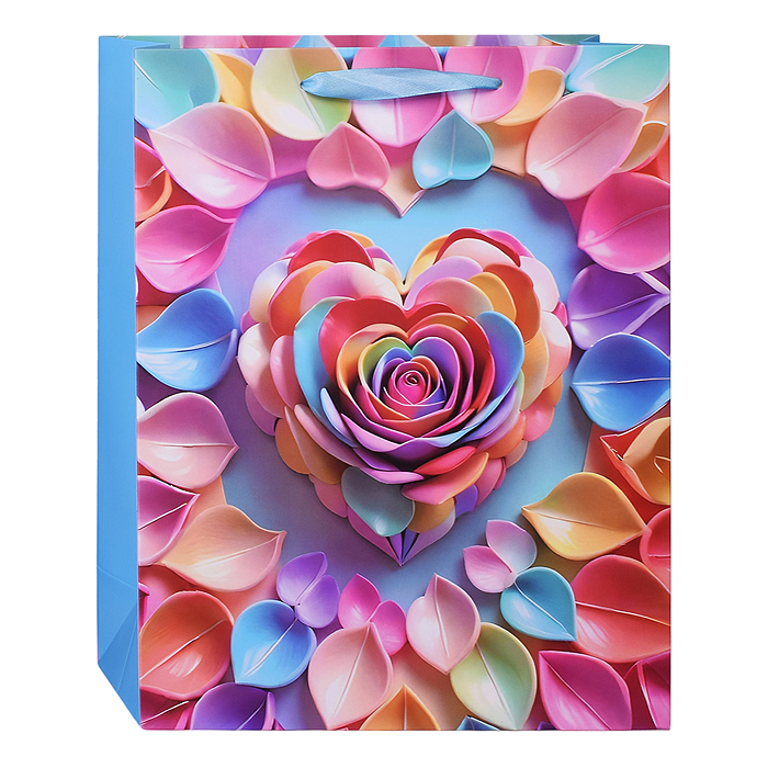 Пакет подарочный 00-6296 "Праздничное настроение" 26*32*10,5 см.