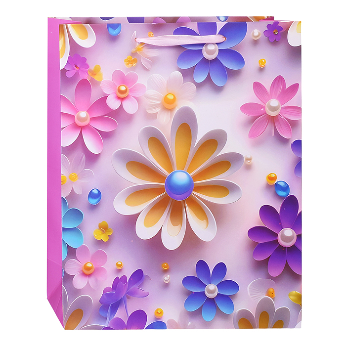 Пакет подарочный 00-6296 "Праздничное настроение" 26*32*10,5 см.