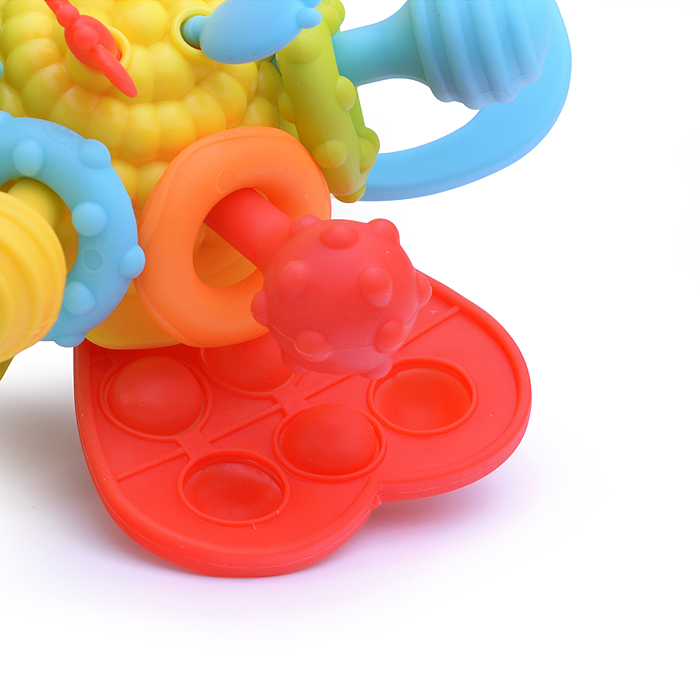 Развивающая игрушка-грызунок Y0089-1 цвет желтый, в коробке