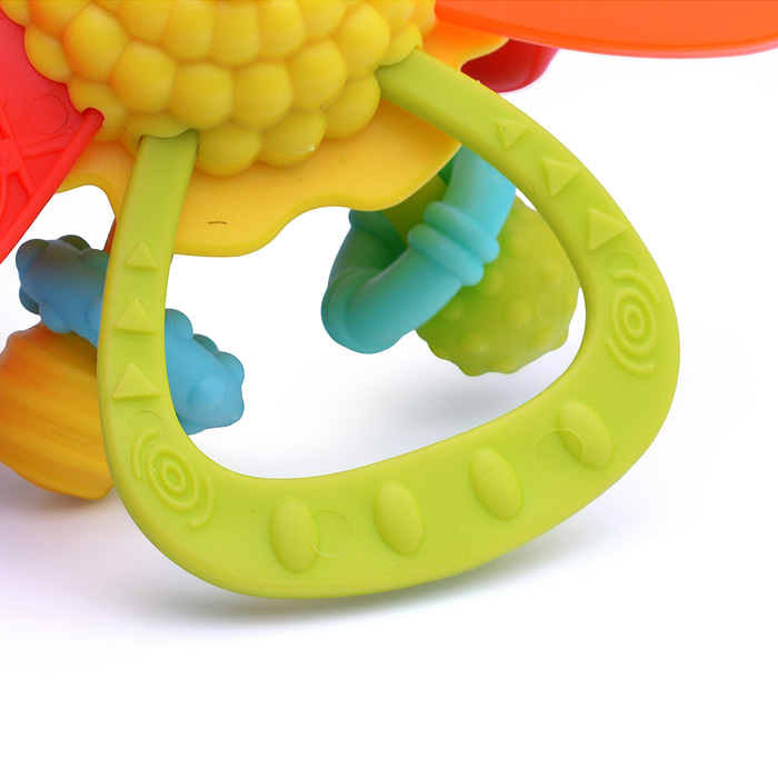 Развивающая игрушка-грызунок Y0089-1 цвет желтый, в коробке