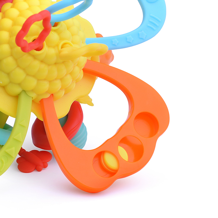 Развивающая игрушка-грызунок Y0089-1 цвет желтый, в коробке