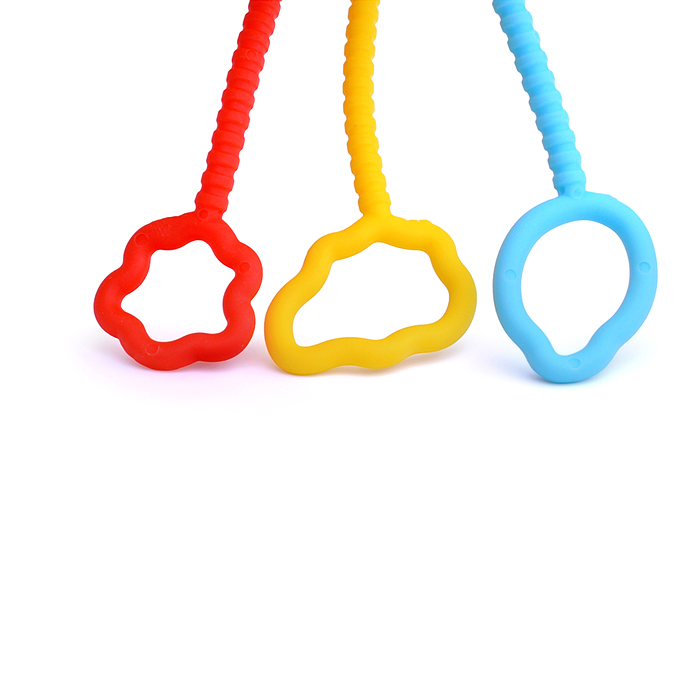 Развивающая игрушка-грызунок Y0089-2 цвет голубой, в коробке