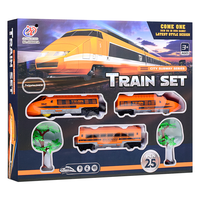 Железная дорога JHX6691A "Train set-1" в коробке