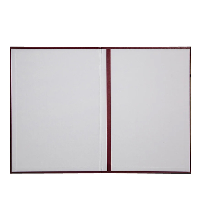 Папка адресная с российским орлом А4, бумвинил, бордовый, инд. упаковка 