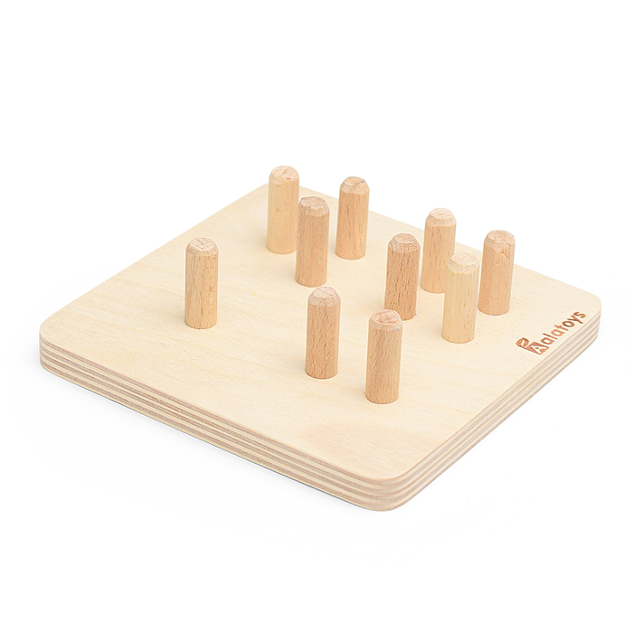 Фото к товару Сортер-пирамидка деревянный Сортер-пирамидка деревянный