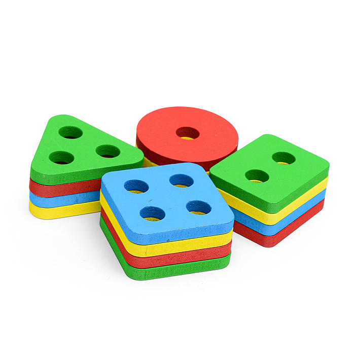 Фото к товару Сортер-пирамидка деревянный Сортер-пирамидка деревянный