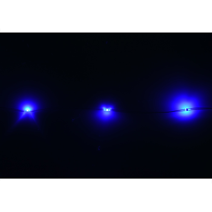 Электрогирлянда светодиодная Роса, 5 м, 50 ламп, синий