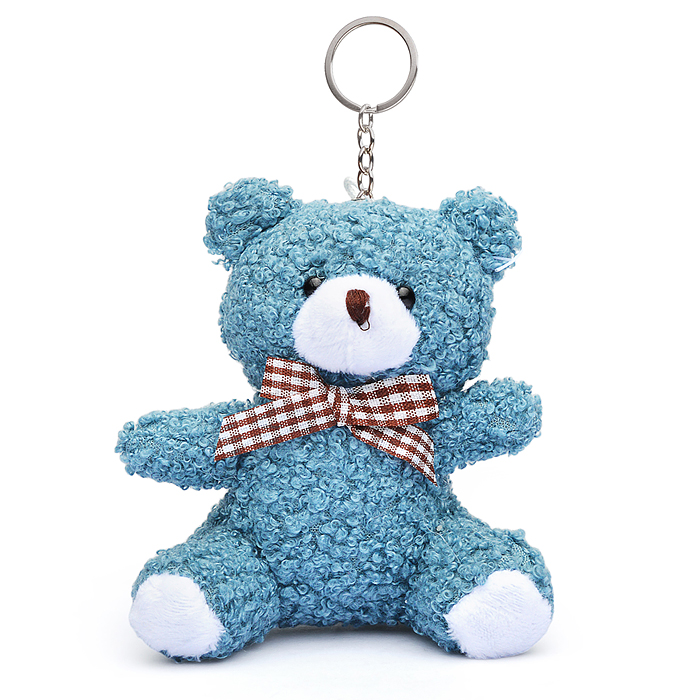 Мягкая игрушка-брелок М1351 "Медведь с бантиком" 10 см.