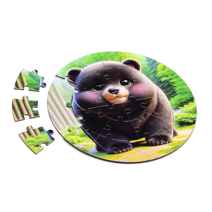 Фото к товару Пазл магнитный D2007 "Зверята" круглый Пазл магнитный D2007 "Зверята" круглый