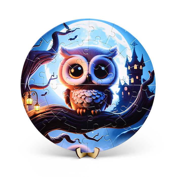 Фото к товару Пазл магнитный D2007 "Зверята" круглый Пазл магнитный D2007 "Зверята" круглый