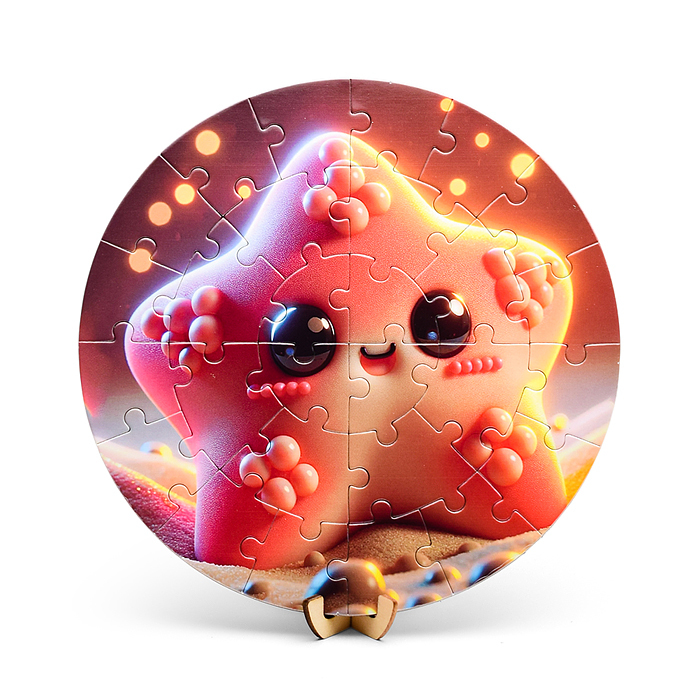 Фото к товару Пазл магнитный D2007 "Зверята" круглый Пазл магнитный D2007 "Зверята" круглый