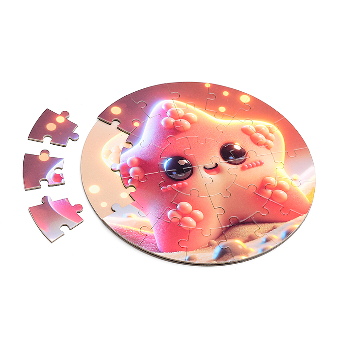 Фото к товару Пазл магнитный D2007 "Зверята" круглый Пазл магнитный D2007 "Зверята" круглый