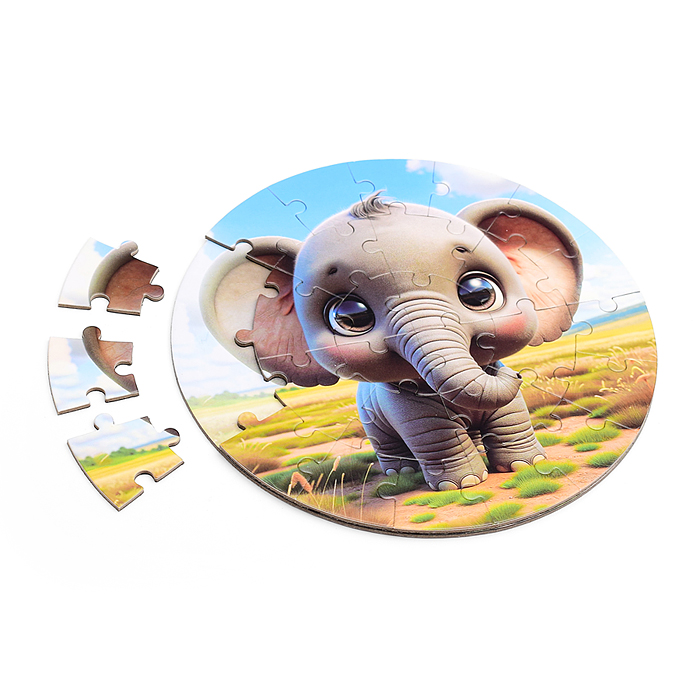 Фото к товару Пазл магнитный D2007 "Зверята" круглый Пазл магнитный D2007 "Зверята" круглый