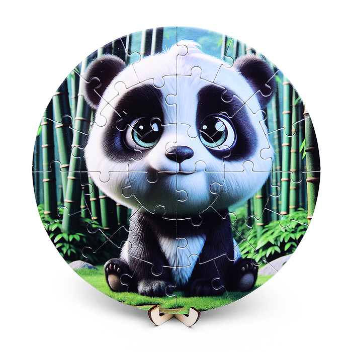 Фото к товару Пазл магнитный D2007 "Зверята" круглый Пазл магнитный D2007 "Зверята" круглый