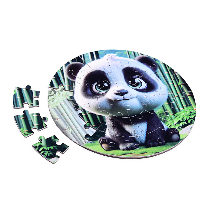 Фото к товару Пазл магнитный D2007 "Зверята" круглый Пазл магнитный D2007 "Зверята" круглый