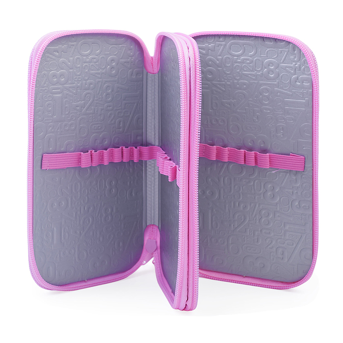 Фото к товару Пенал двухсекционный большой тканевый торец "Девочка в парике" Пенал двухсекционный большой тканевый торец "Девочка в парике"