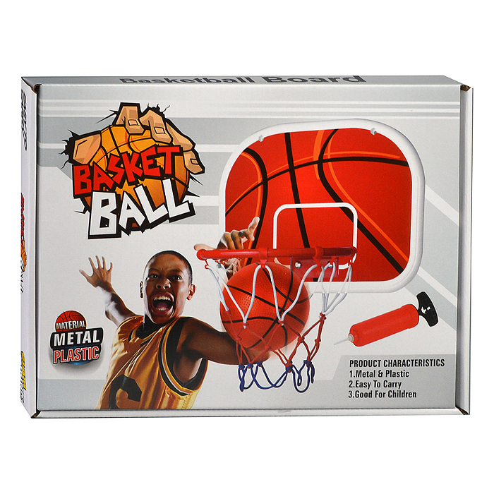 Фото к товару Набор для баскетбола 888-15G "Меткий бросок" в коробке Набор для баскетбола 888-15G "Меткий бросок" в коробке