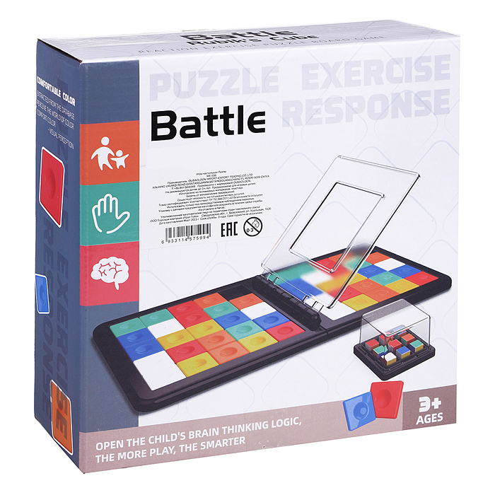 Игра настольная ME-038 "Пазлы-кубик" в коробке