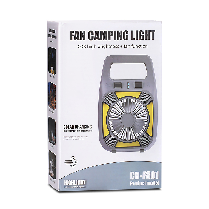 Фонарь аккумуляторный 00-6088 с вентилятором, 1800 мАч