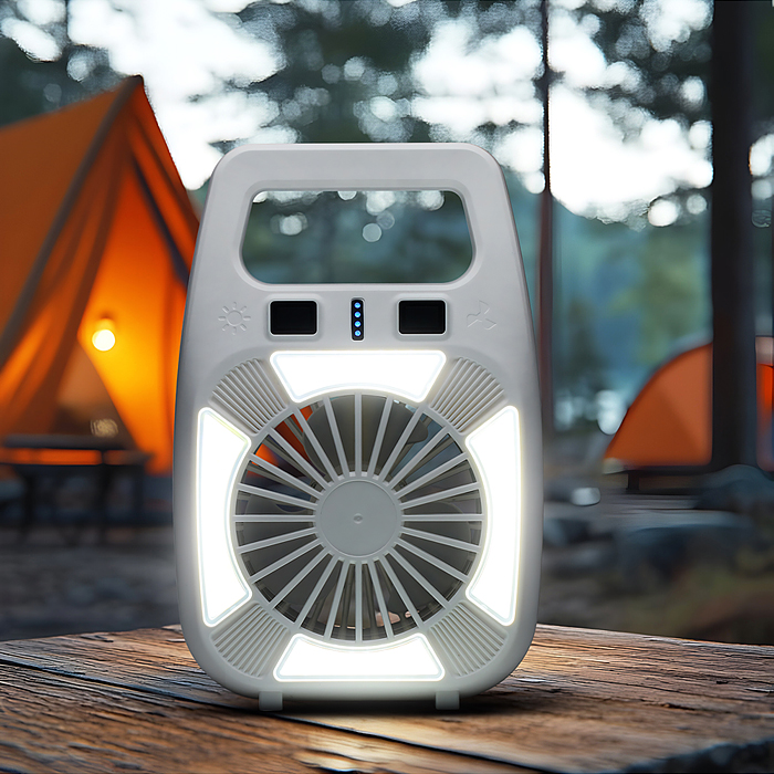 Фонарь аккумуляторный 00-6088 с вентилятором, 1800 мАч