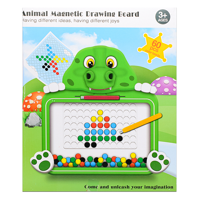 Мозаика магнитная W6503 "Динозаврик" в коробке