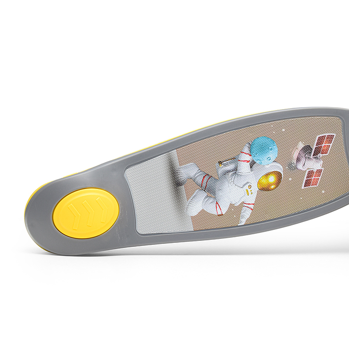 Самокат U001195Y 3-х кол., желтый, PU, в коробке