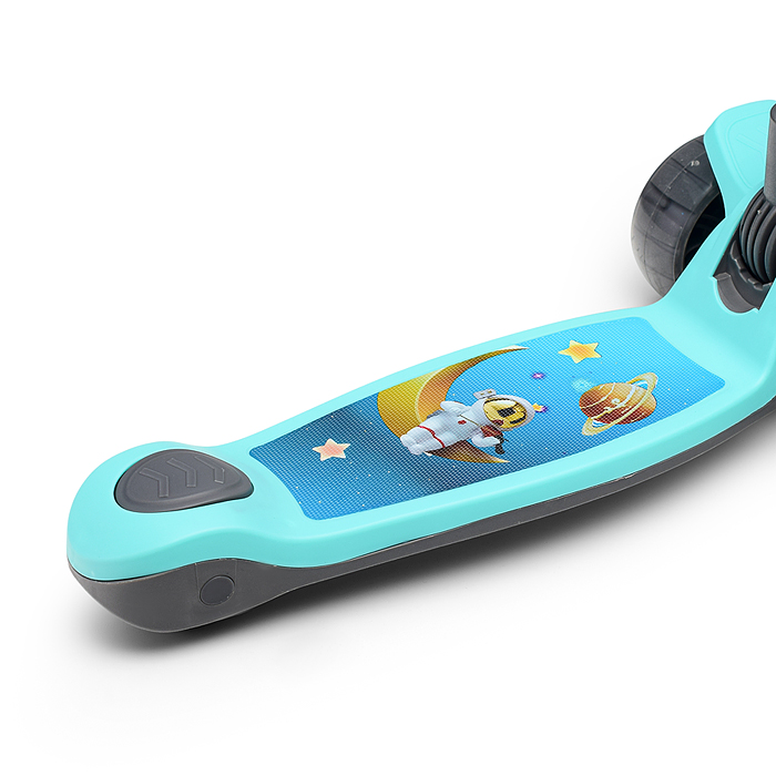 Фото к товару Самокат U001195Y 3-х кол., бирюзовый, PU, в коробке Самокат U001195Y 3-х кол., бирюзовый, PU, в коробке