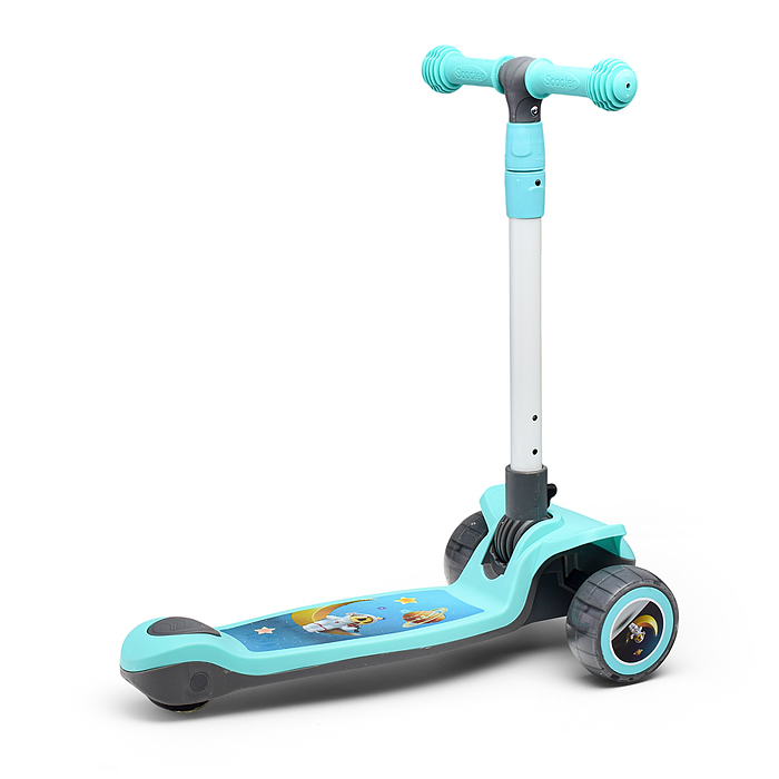 Фото к товару Самокат U001195Y 3-х кол., бирюзовый, PU, в коробке Самокат U001195Y 3-х кол., бирюзовый, PU, в коробке