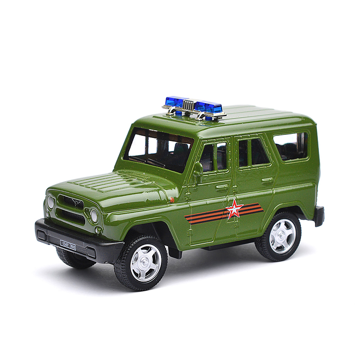 Игрушка пластик Ворота+1 машинка, Воинская часть, в коробке