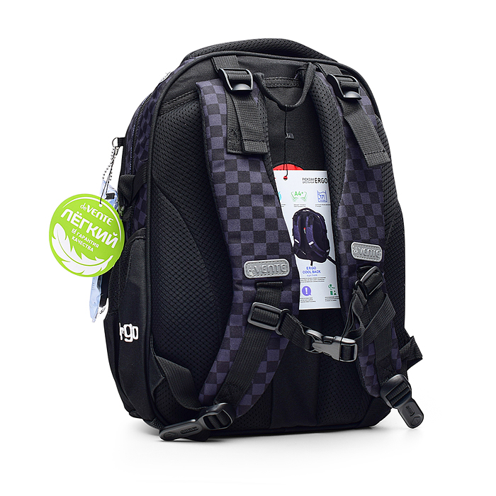 Фото к товару Рюкзак "Ergo. Super Spy" школьный 39x28x20 см (18 л) 600 г, 2 отделения на молнии, одно с у Рюкзак "Ergo. Super Spy" школьный 39x28x20 см (18 л) 600 г, 2 отделения на молнии, одно с у