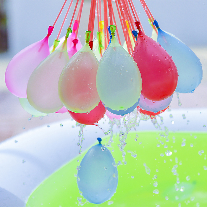 Водная игра V21-4B "Цветные бомбочки" в пакете