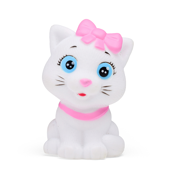 Игрушка пластизоль для ванны "Кошечка" в сетке