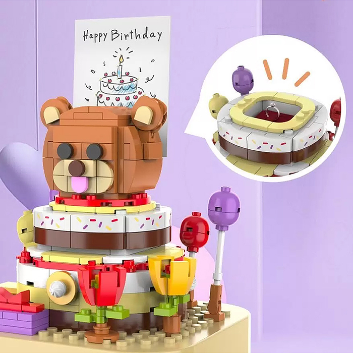 Конструктор JK1305 "С Днём рождения" 272 дет., в коробке