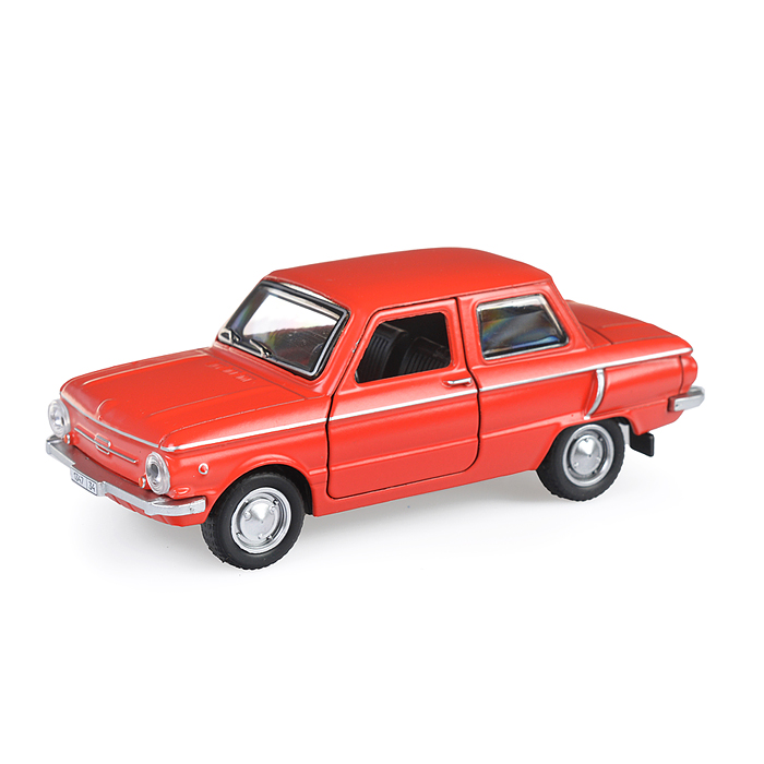 Машина металл ЗАЗ-968А "Запорожец" 12 см, красный, инерц., в коробке