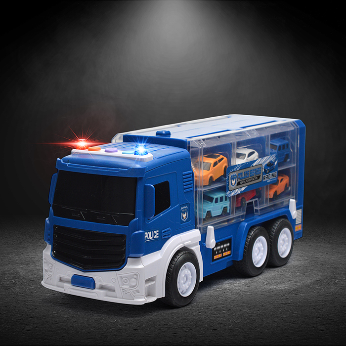 Трек-Трейлер SJ685C-1 "Полиция" в коробке