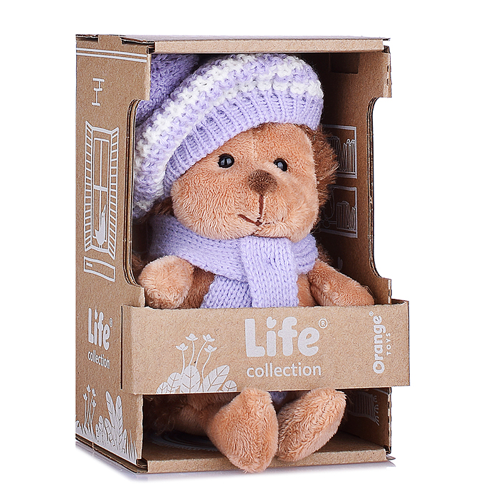 Фото к товару Ежинка Life Колючка: в сиреневом берете в полоску 15 Ежинка Life Колючка: в сиреневом берете в полоску 15