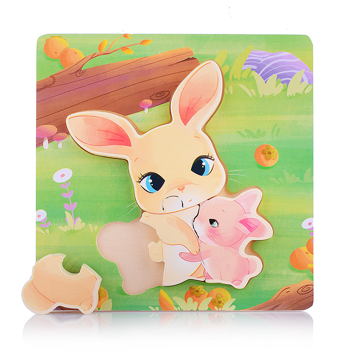 Пазл-вкладыш D2082 "Мама и малыш"