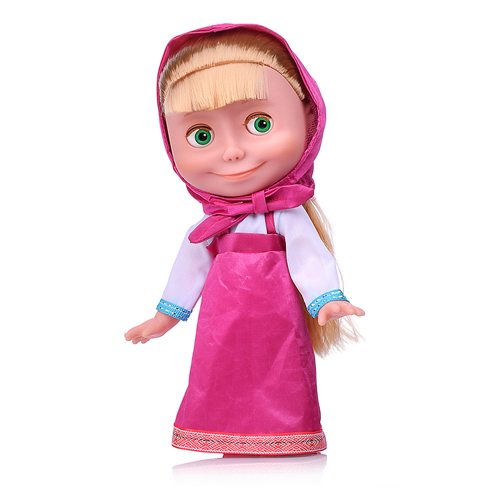 Кукла Маша 25см, "Маша и Медведь" озвуч, медведь, коробка