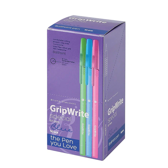 Ручка "GripWrite Special" шариковая 0.7 мм, синяя 