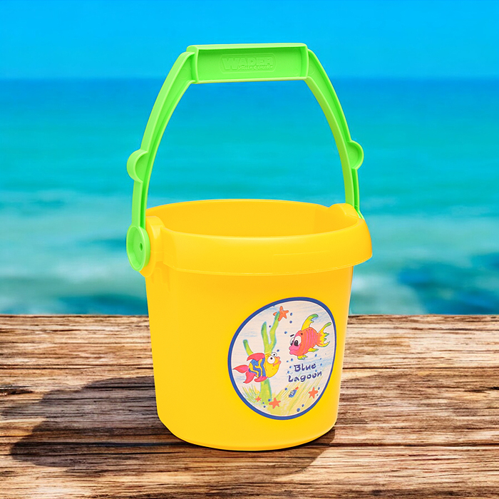 Набор №391: песочная мельница №4, ведро №9, лопатка №31, грабельки №31