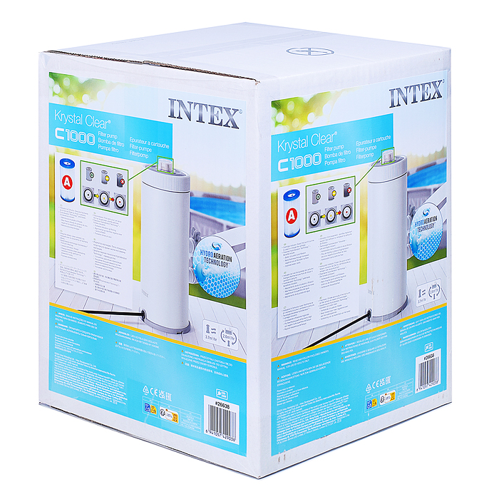 Фильтр-насос для бассейнов с картриджем типа «A», 3785 л/ч, 220-240V, 28638 INTEX
