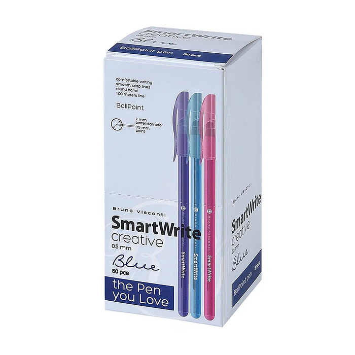 Ручка "SmartWrite Creative" шариковая 0.5 мм, синяя