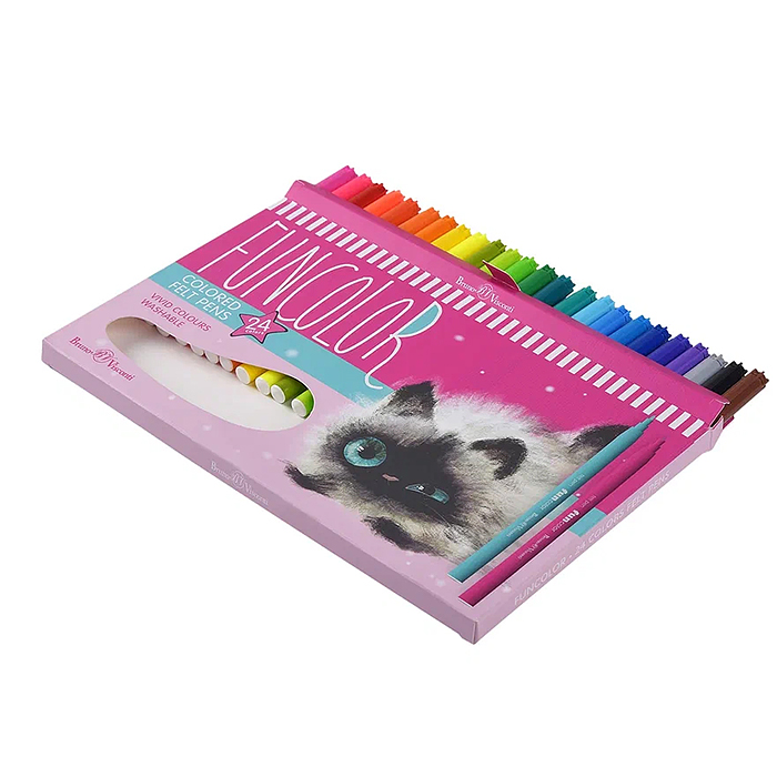 Фото к товару Фломастеры "Funcolor" 24 цв. Фломастеры "Funcolor" 24 цв.