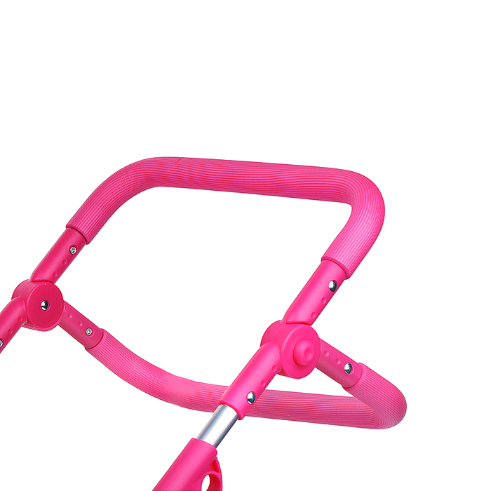 Коляска для кукол 9346 металлическая, складная, с сумкой-переноской, корзиной и складным козырьком