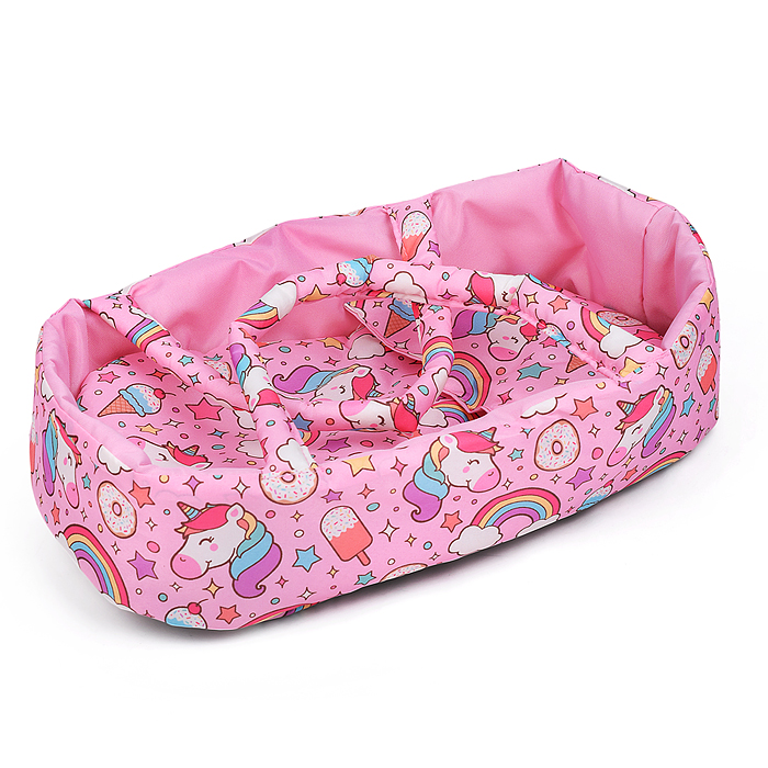 Коляска для кукол 9346 металлическая, складная, с сумкой-переноской, корзиной и складным козырьком