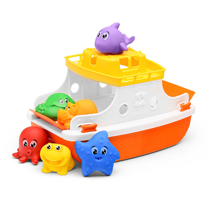 Паром пластмассовый с фигурками (6 шт)