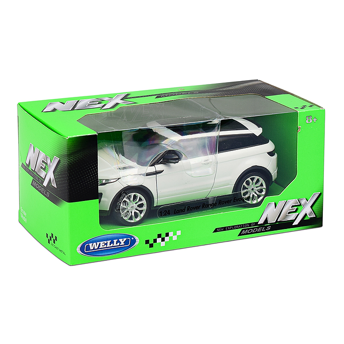Машинка 1:24 Range Rover Evoque, белый